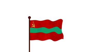 Transnistria animated video raising the flag, introduction of the country name and flag 4K Resolution.