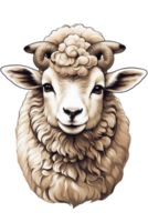 AI generated beautiful artwork of a lamb for Easter png