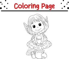 Coloring page school supplies for kids vector