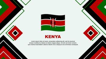 Kenya Flag Abstract Background Design Template. Kenya Independence Day Banner Wallpaper Vector Illustration. Kenya Background