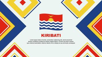 Kiribati Flag Abstract Background Design Template. Kiribati Independence Day Banner Wallpaper Vector Illustration. Kiribati Independence Day