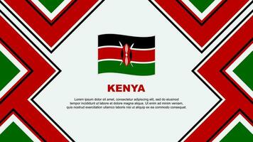 Kenya Flag Abstract Background Design Template. Kenya Independence Day Banner Wallpaper Vector Illustration. Kenya Vector
