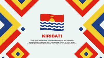 Kiribati Flag Abstract Background Design Template. Kiribati Independence Day Banner Wallpaper Vector Illustration. Kiribati Template