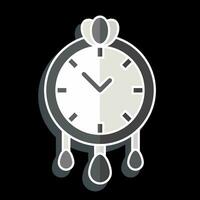 Icon Wall Clock. related to Home Decoration symbol. glossy style. simple design editable. simple illustration vector