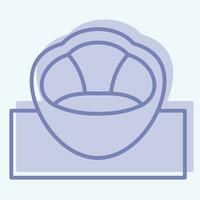 Icon Bean Bag. related to Home Decoration symbol. two tone style. simple design editable. simple illustration vector