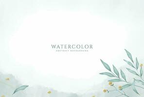 Abstract horizontal watercolor background. Neutral light colored empty space background illustration vector