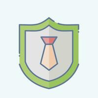 Icon Business Insurance 2. related to Finance symbol. doodle style. simple design editable. simple illustration vector