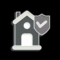 Icon Insurance Insurance. related to Finance symbol. glossy style. simple design editable. simple illustration vector
