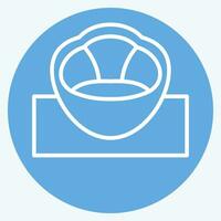 Icon Bean Bag. related to Home Decoration symbol. blue eyes style. simple design editable. simple illustration vector