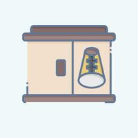 Icon Shoe Rack. related to Home Decoration symbol. doodle style. simple design editable. simple illustration vector