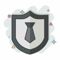 Icon Business Insurance 2. related to Finance symbol. comic style. simple design editable. simple illustration vector