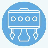 Icon Lamp. related to Home Decoration symbol. blue eyes style. simple design editable. simple illustration vector