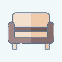 Icon Bench. related to Home Decoration symbol. doodle style. simple design editable. simple illustration vector