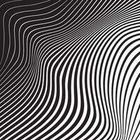 simple abstract black color daigonal zebra crossing wavy distort blend pattern art vector