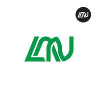 letra lan monograma logo diseño vector