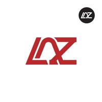 Letter LAZ Monogram Logo Design vector