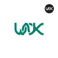 Letter WNX Monogram Logo Design vector