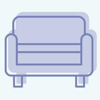 Icon Bench. related to Home Decoration symbol. two tone style. simple design editable. simple illustration vector