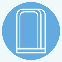 Icon Mirror. related to Home Decoration symbol. blue eyes style. simple design editable. simple illustration vector