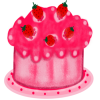 colorful birthday cake with candles. PNG