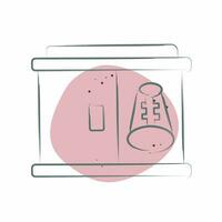 Icon Shoe Rack. related to Home Decoration symbol. Color Spot Style. simple design editable. simple illustration vector