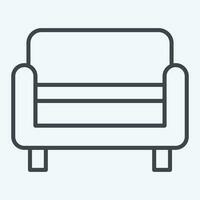 Icon Bench. related to Home Decoration symbol. line style. simple design editable. simple illustration vector