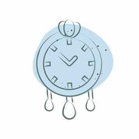 Icon Wall Clock. related to Home Decoration symbol. Color Spot Style. simple design editable. simple illustration vector