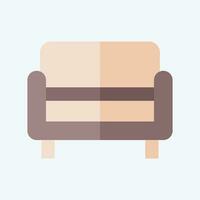 Icon Bench. related to Home Decoration symbol. flat style. simple design editable. simple illustration vector