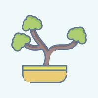 Icon Plant. related to Home Decoration symbol. doodle style. simple design editable. simple illustration vector