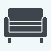 Icon Bench. related to Home Decoration symbol. glyph style. simple design editable. simple illustration vector