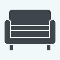 Icon Bench. related to Home Decoration symbol. glyph style. simple design editable. simple illustration vector