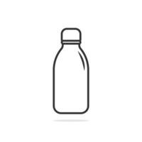 deporte agua botella vector ilustración. bebida concepto, gimnasio botella, Bebiendo agua, colegio agua botella, aptitud matraz, Deportes agua botella, reutilizable agua botella