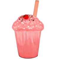 glace à la fraise png