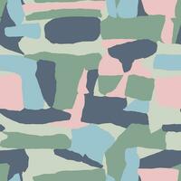 Vector color block rocks inspired illustration all over seamless repeat pattern digital artwork