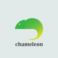 chameleon logo design vector