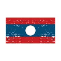 laos flag icon vector template