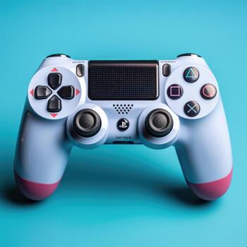 AI generated New and Modern Gaming Remote Realistic Photo of Isolated Game Controller. Generative AI