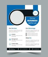 Creative Business marketing flyer design template vector