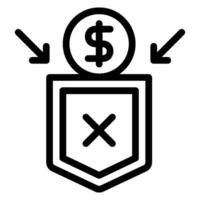 corruption line icon vector