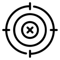 target line icon vector