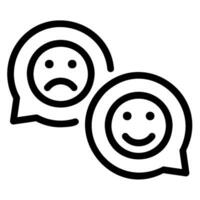 chat line icon vector