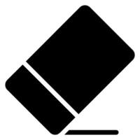 eraser glyph icon vector