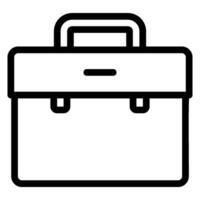 suitcase line icon vector