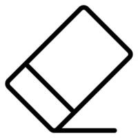 eraser line icon vector