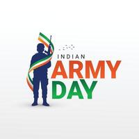 Vector illustration of Indian Army Day, celebrating the victory of the Indian Army on Republic Day Independence Day. Amar Jawan Jyoti. Kargil Victory Day. Indian Army Martyrs Day editable design