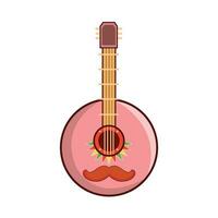 guitar mexican illustration vector