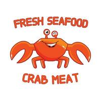 crab  character illustration vector