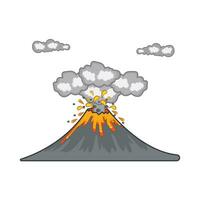 volcán montaña ilustración vector