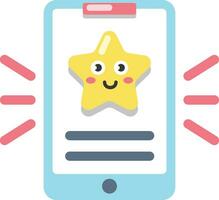 Rating Star icon. Customer review rating concept vector