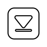 Download icon vector. Upload button illustration. Load symbol or logo. vector